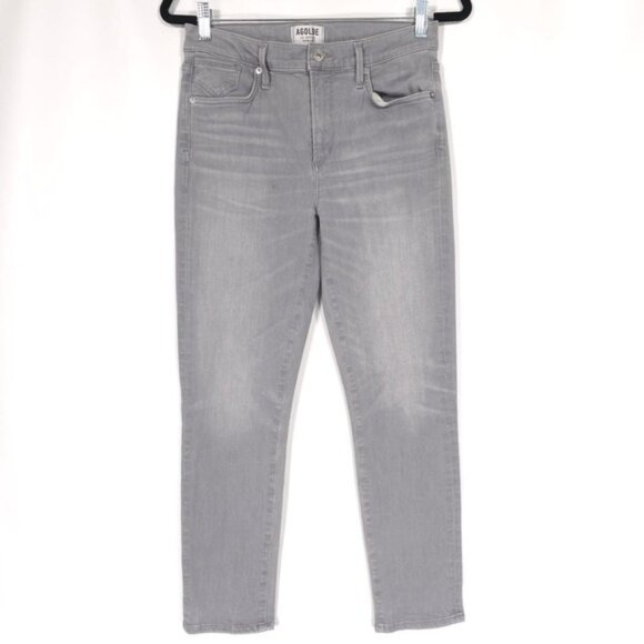 AGOLDE PREMIUM Women's Jeans Size‎ 28 FILTER FREE USA🇺🇸MADE Crop Gray A018-780 - Picture 1 of 13